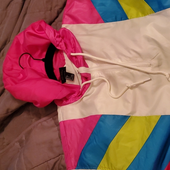 MTV Jackets & Blazers - MTV 80's Windbreaker Neon Large